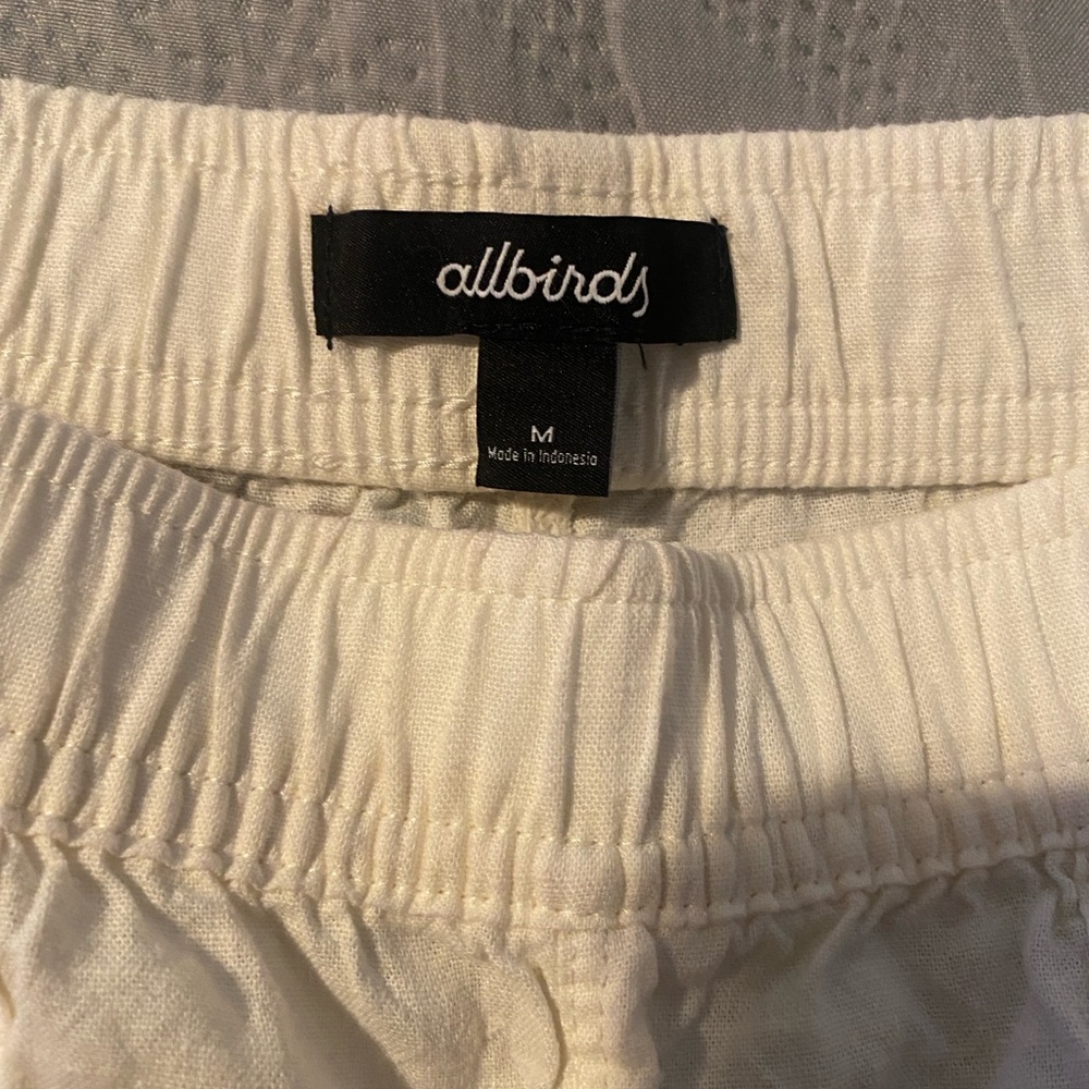 Allbirds Off-White Elastic Waist Pants